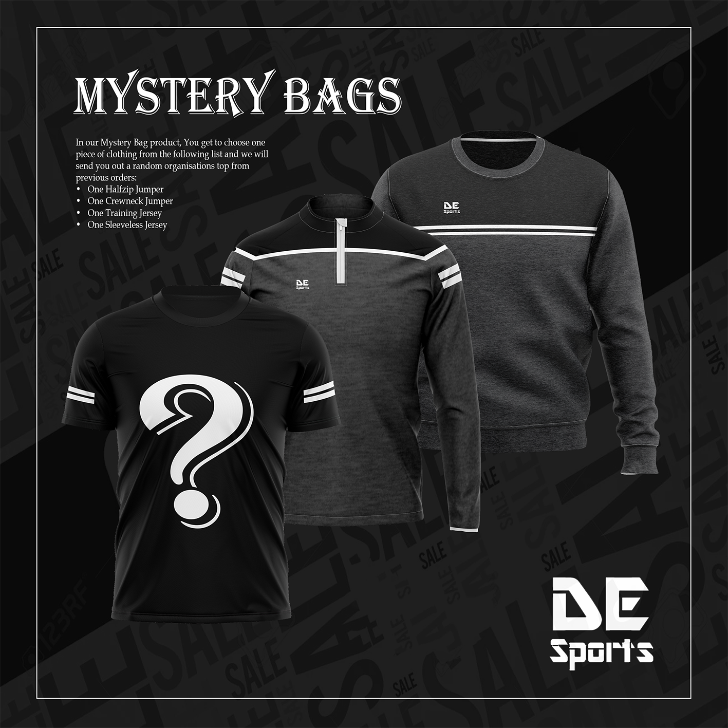 DE Sports Mystery Bags