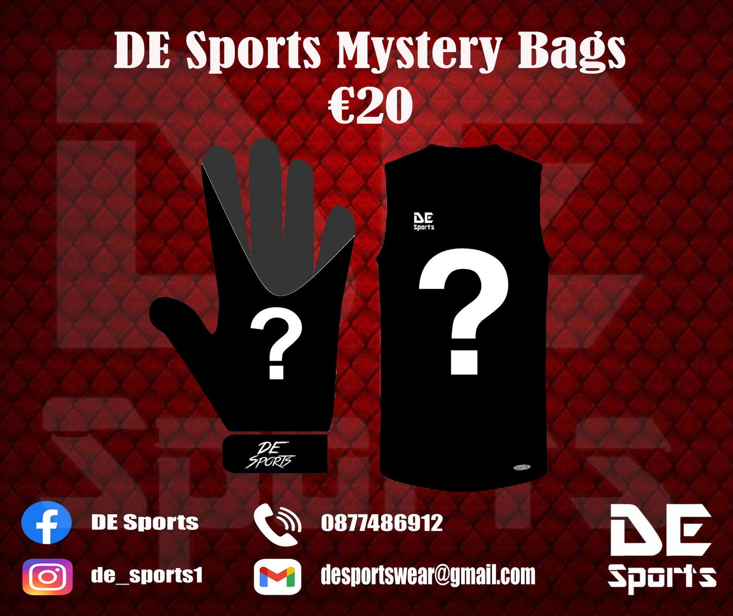 Mystery Bags: Sleeveless Jersey & Gloves (Pack 1)